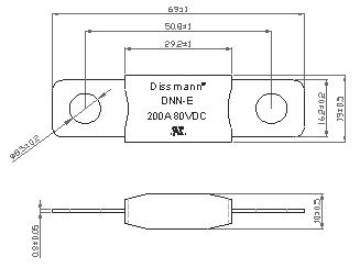 Fusible de cerámica de DC32V para el fusible de enchufe plano de la baja tensión de la protección del semiconductor con el tenedor del fusible