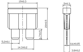 El módulo de comunicación de DC80V 30Amp 5G funde la UL certificó el fusible automotriz de la cuchilla en China