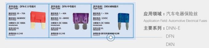 Fusible automotriz de la cuchilla de DC80V 60Amp para el vehículo eléctrico y el módulo de comunicación 5G