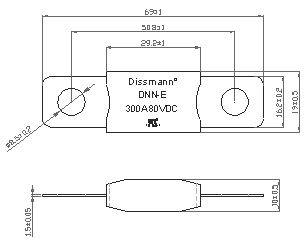 La UL de cerámica del fusible certificó el fusible blanco de DC80V para el fusible del sistema del almacenamiento de energía hecho en China