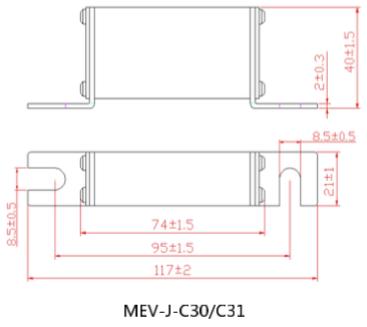 Los fusibles automotrices de cerámica del fusible de Dissmann MEV-J 1000VDC para el cargador de EV hicieron en China