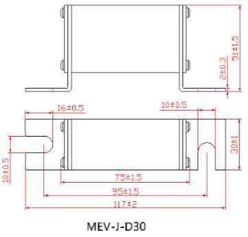 Los fusibles automotrices de cerámica del fusible de Dissmann MEV-J 1000VDC para el cargador de EV hicieron en China