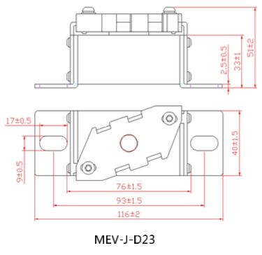 Los fusibles automotrices de cerámica del fusible de Dissmann MEV-J 1000VDC para el cargador de EV hicieron en China