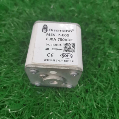 Alta serie de fractura 500VDC 700Ampere del MEV de Dissmann del fusible de la capacidad de DC50KA