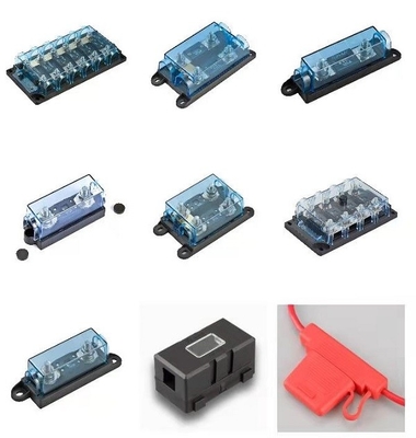 Tenedor en línea impermeable del fusible de DC, caja automotriz del panel del fusible de DFN