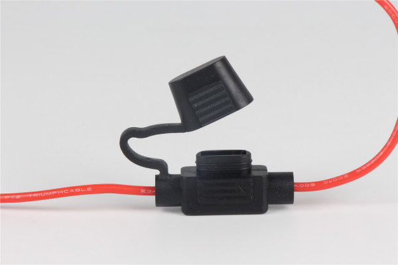 Negro tenedor del fusible del soporte del panel de 30 amperios, tenedores en línea automotrices del fusible