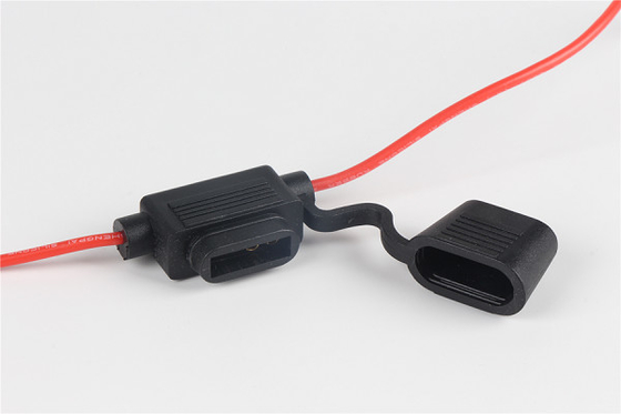 Negro tenedor del fusible del soporte del panel de 30 amperios, tenedores en línea automotrices del fusible