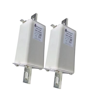 Fusibles solares de 1500VDC picovoltio, fusible de 400 amperios DC con los pernos de la aleación de cobre
