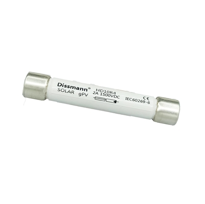 Fusible de alto voltaje de 1500VDC DC, fusible solar de cerámica del cable de transmisión del amperio