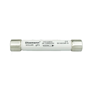 Fusible de alto voltaje de 1500VDC DC, fusible solar de cerámica del cable de transmisión del amperio