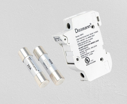 fusible del sistema del almacenamiento de energía 100A, tubo solar de la fibra de los fusibles de cartucho del panel 10 x 38